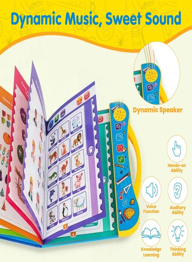 VIVATRA Electronic Educational Musical Phonetic Learning Interactive Children's ABC Letters, Words, Numbers, Shapes, Sound Colorful Talking Book for 0-3 Year Kids - Image 5
